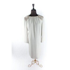 Vtg Gown Dress MISS ELLIETTE From California Beige Mother Of The Bride Formal 12